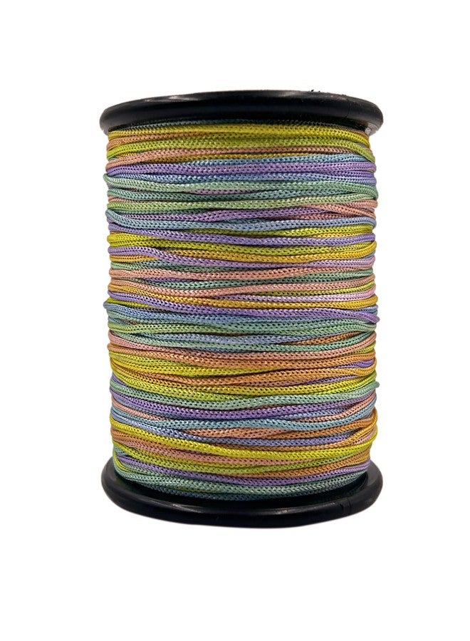 Self Lub 2 mm 100 Meters Chord for Friendship Bands, Sturdy Rainbow Non Streatchable Cord for Jewelry Making, Friendshipband and DIY Crafts - Image 1
